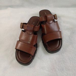 Kim Rogers Slip on Sandals - Brown